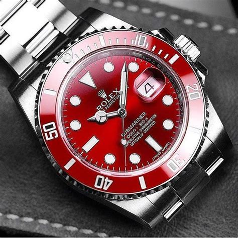 rolex submariner red bezel.